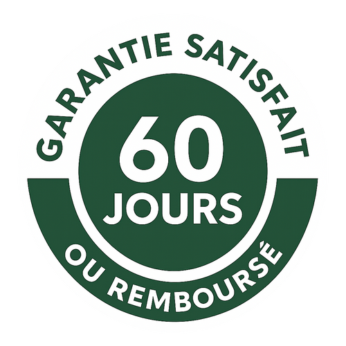 Garantie satisfait ou remboursé 60 jours